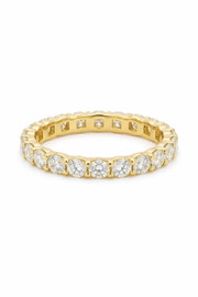 The Line | Round Brilliant Eternity Band