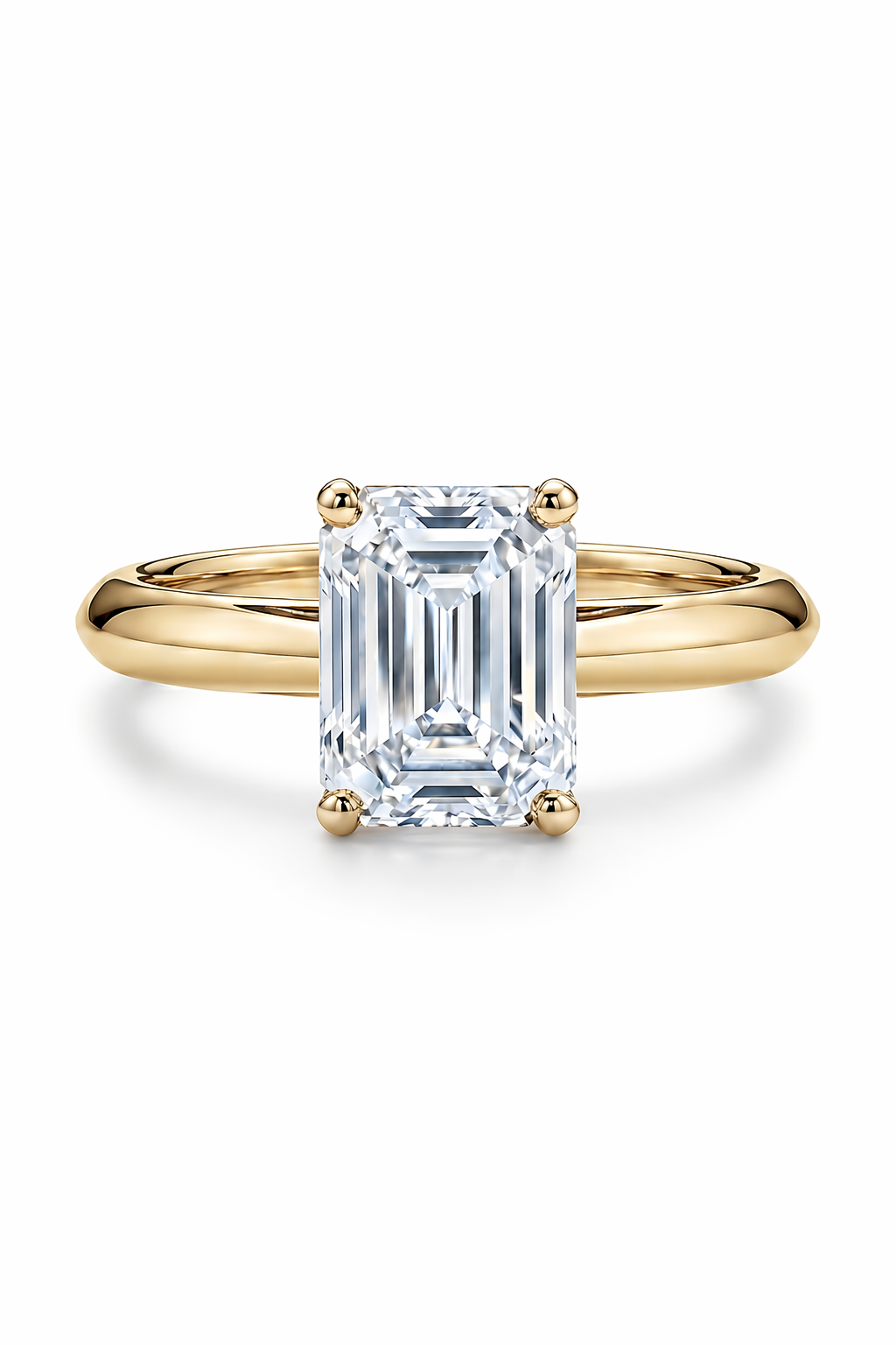 The Mies | Emerald-Cut Architectural Solitaire