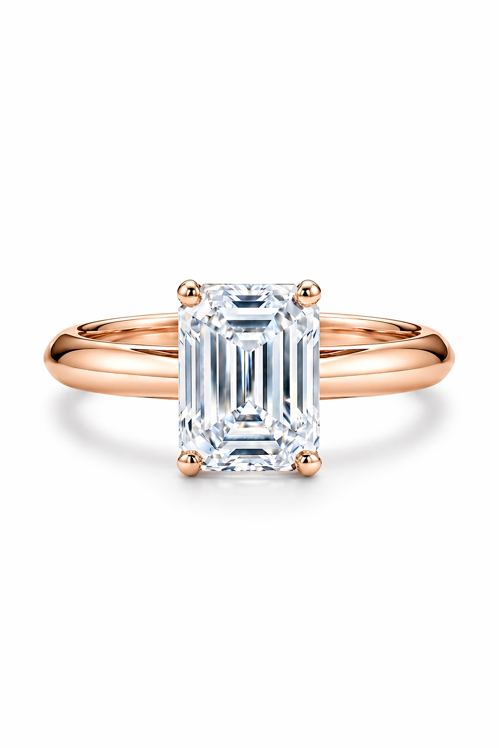 The Mies | Emerald-Cut Architectural Solitaire