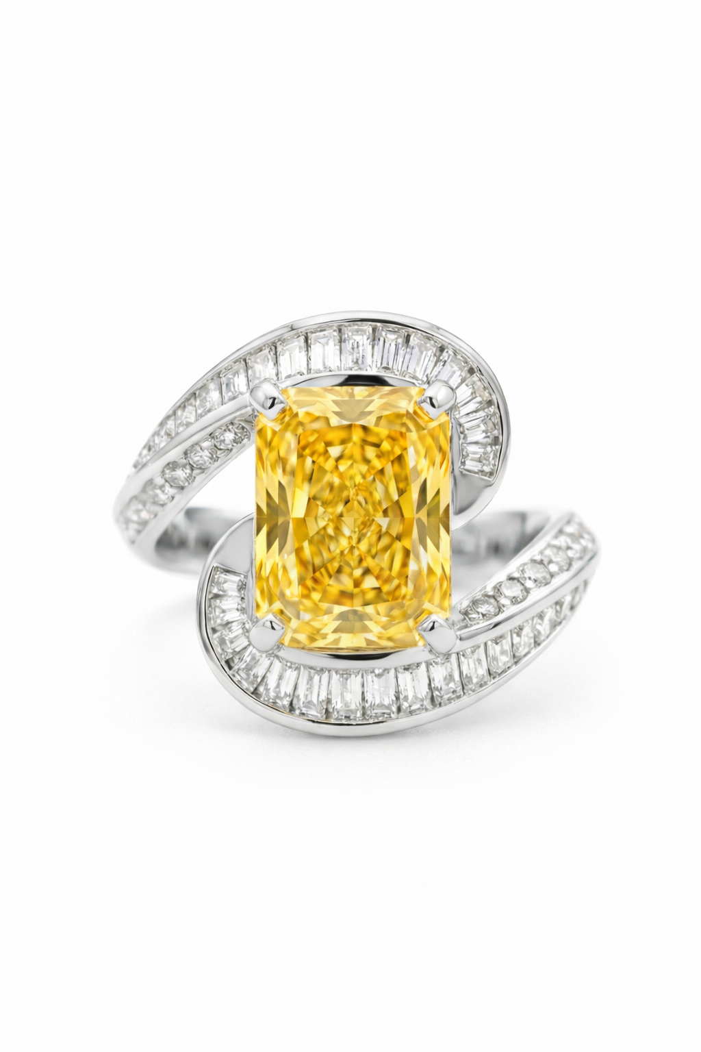 The Ascent | 5-Carat Radiant Yellow Diamond Ring