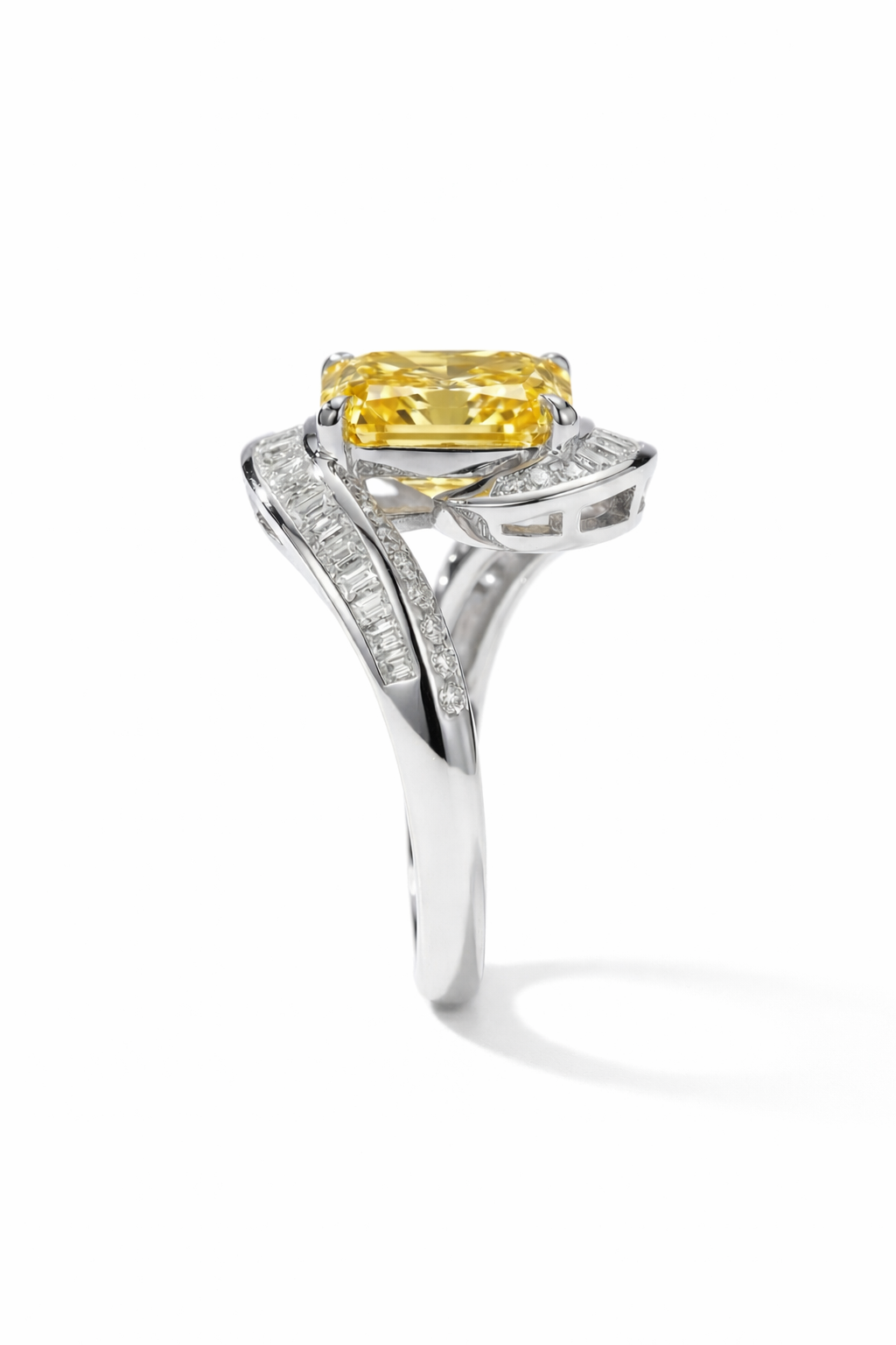 The Ascent | 5-Carat Radiant Yellow Diamond Ring