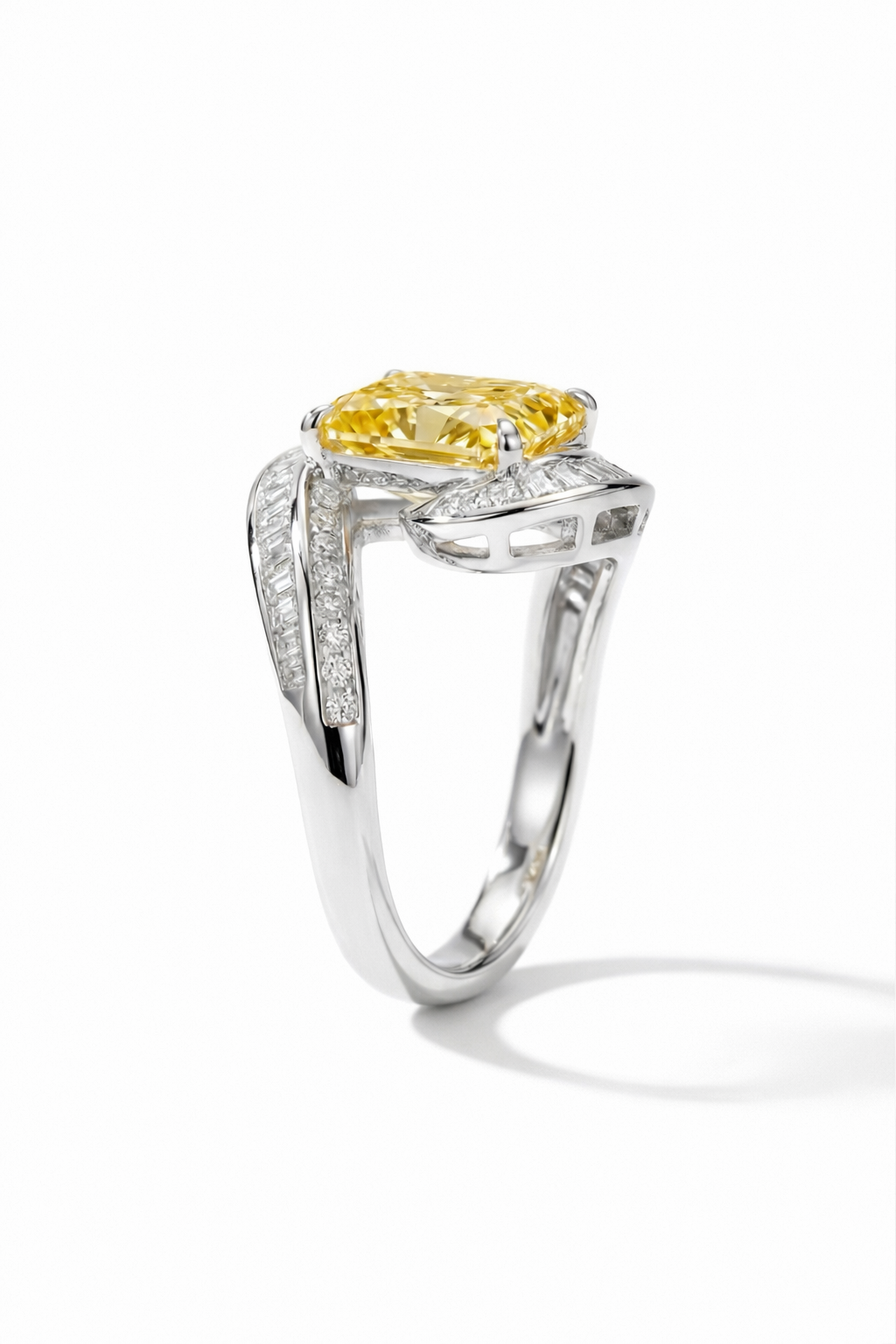 The Ascent | 5-Carat Radiant Yellow Diamond Ring
