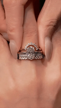 The Meridian | Grand Oval Solitaire & Triple-Eternity Crown Suite