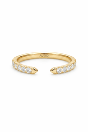 The Edge | Tapered Diamond Open Cuff