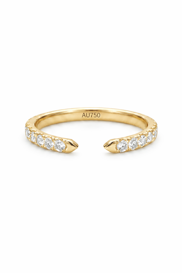 The Edge | Tapered Diamond Open Cuff