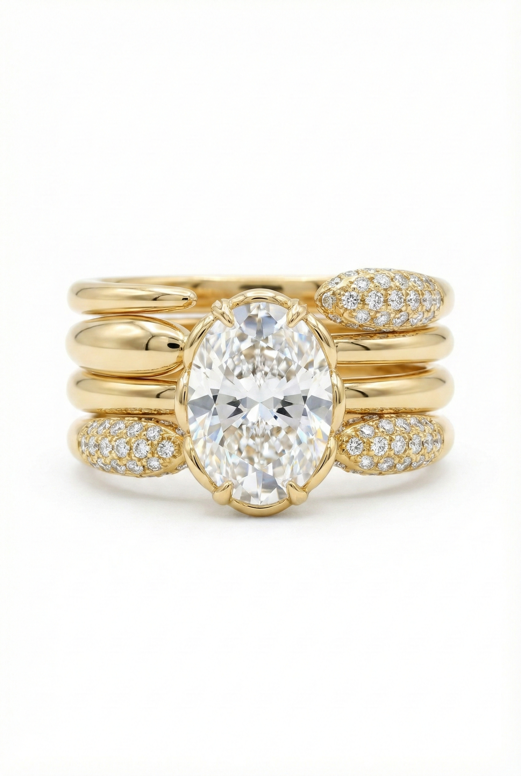 The Cocoon | Sculptural Quad-Layered Stack