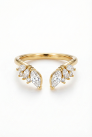 The Plume | Marquise Diamond Open Cuff