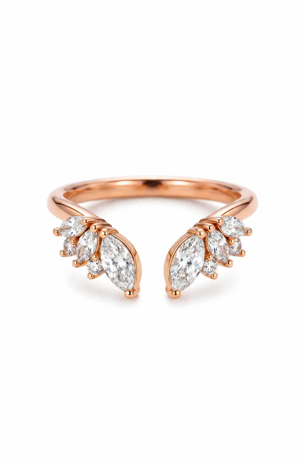 The Plume | Marquise Diamond Open Cuff