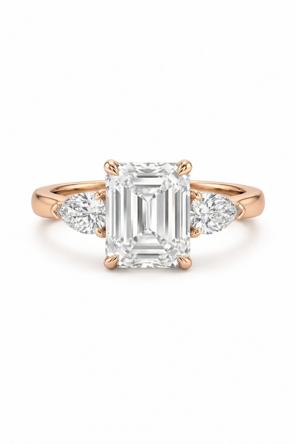 The Martini | Emerald & Pear Three-Stone Ring
