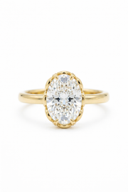The Muse | Oval Cut Hidden Halo Ring