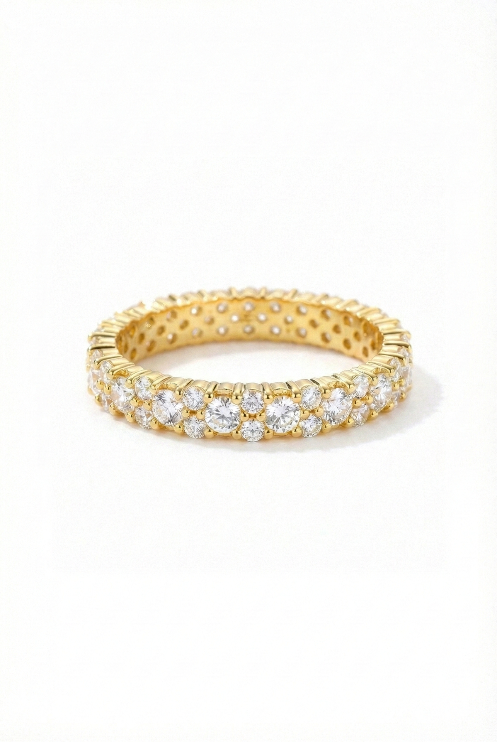 The Duet | Double Row Diamond Eternity Band