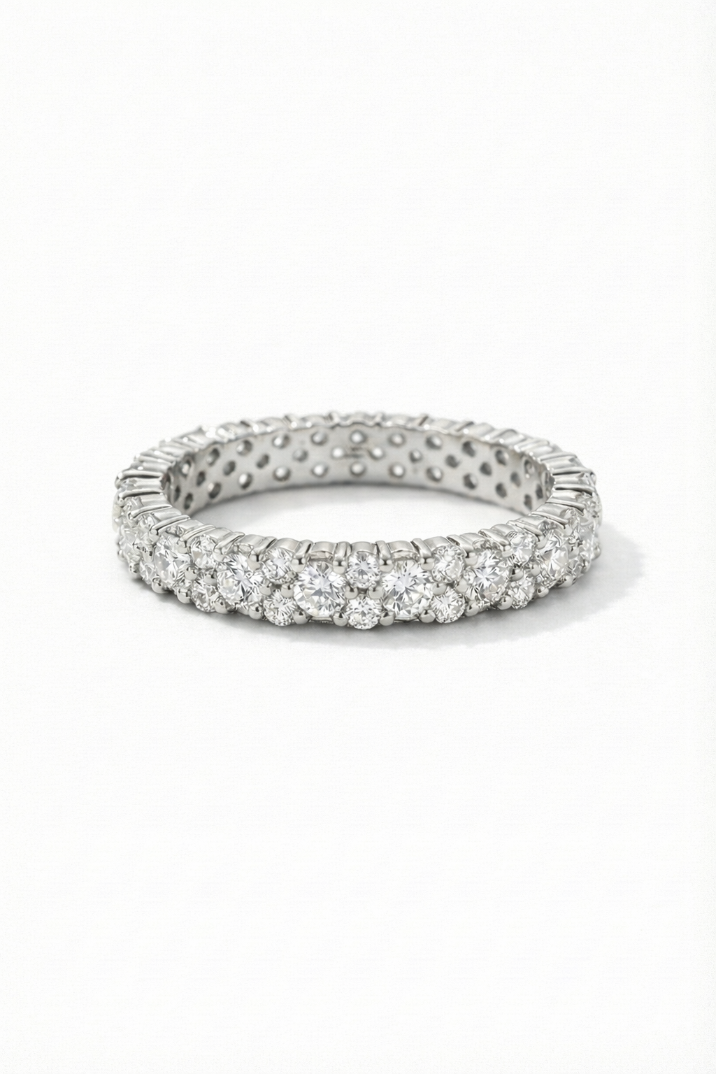 The Duet | Double Row Diamond Eternity Band