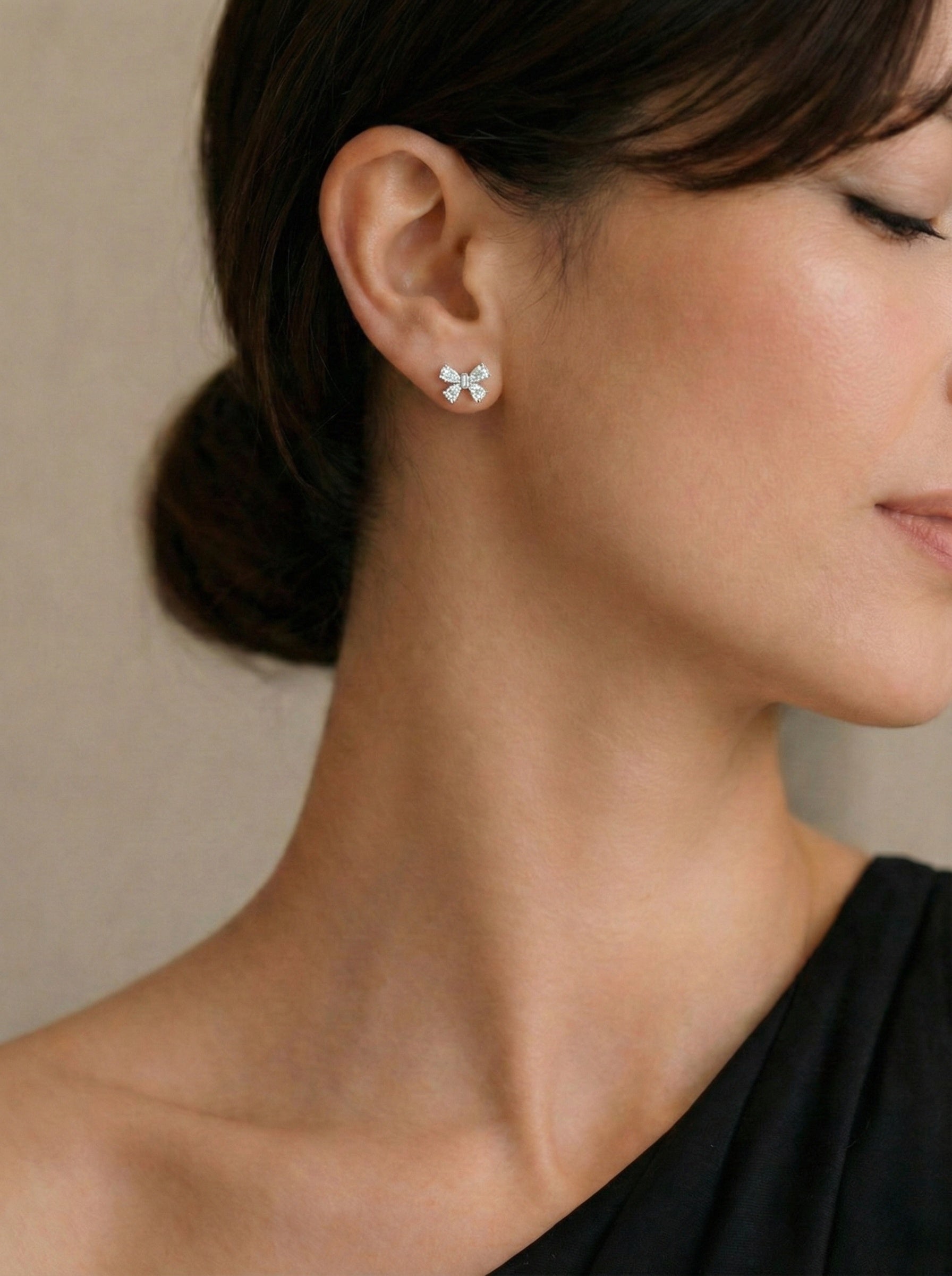 The Flutter | Pear-Cut Diamond Butterfly Studs