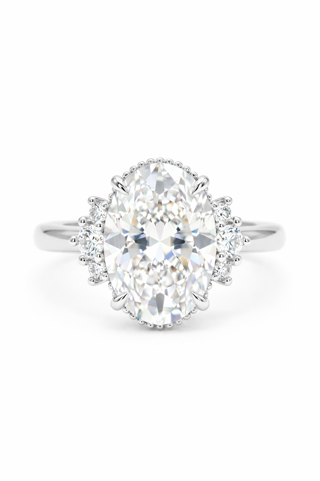 The Crown | Vintage Oval Milgrain Ring