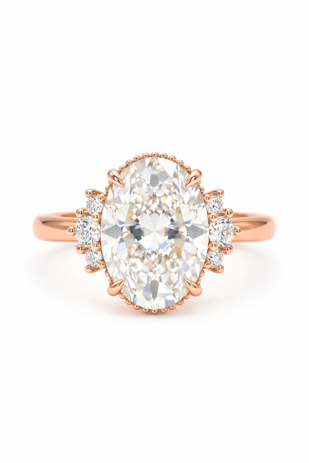 The Crown | Vintage Oval Milgrain Ring