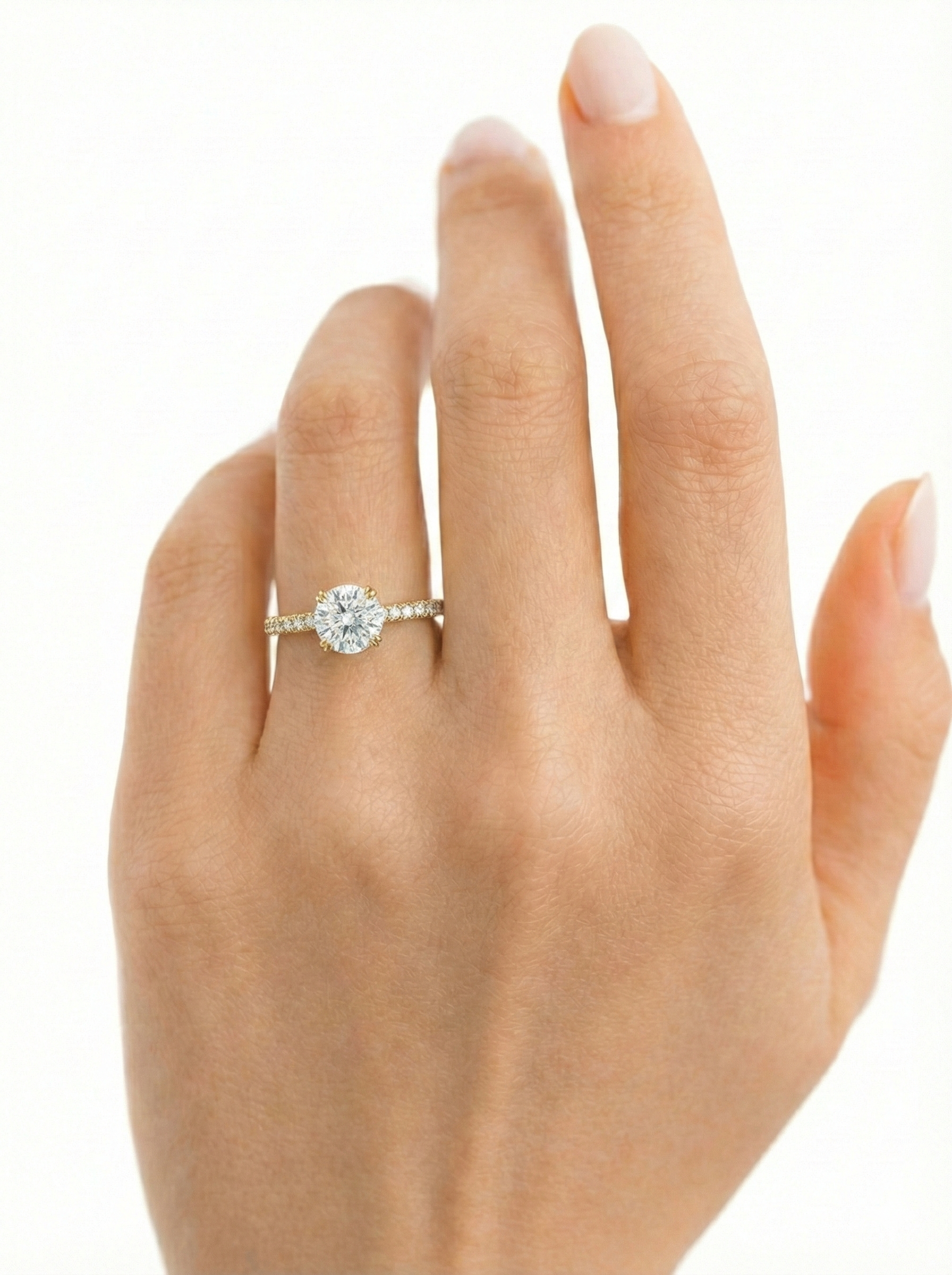 The Stella | Round Brilliant Hidden Halo Ring