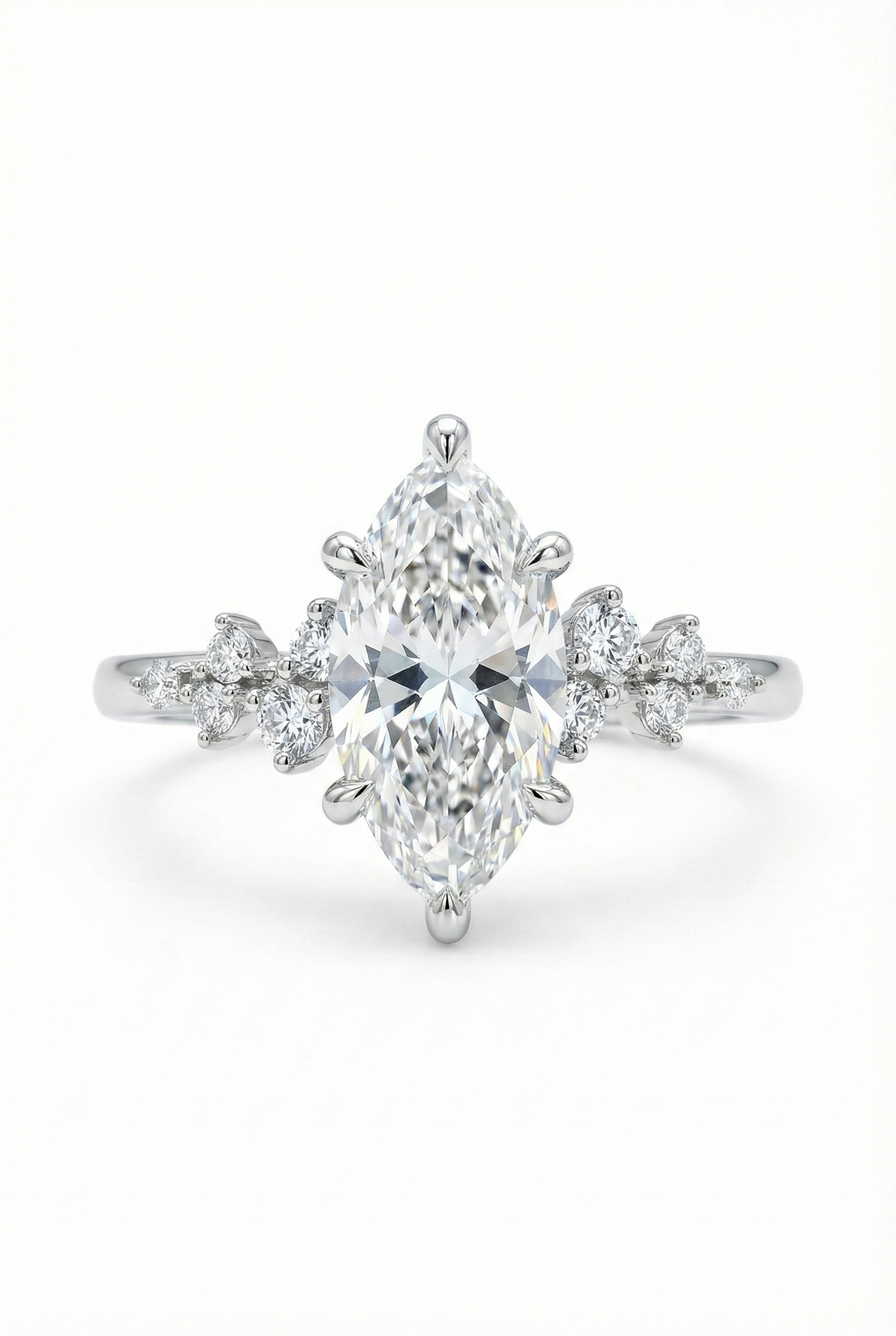 The Almond | Marquise Diamond Cluster Ring