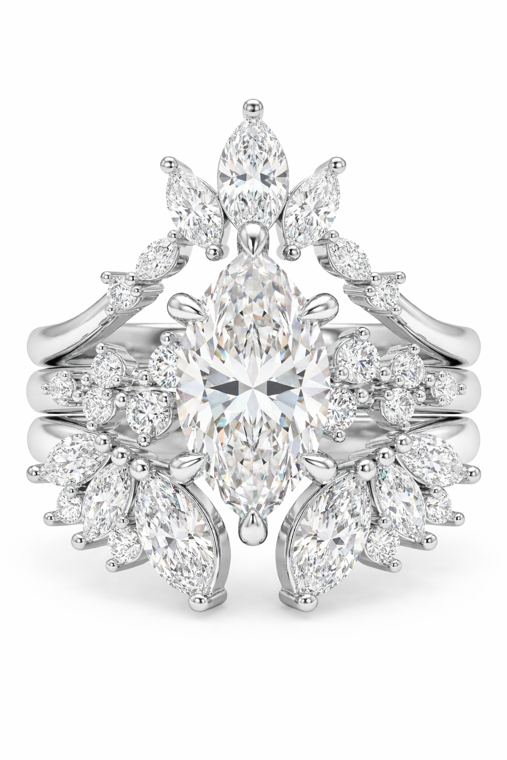The Valkyrie | Triple-Stacked Marquise Empress Suite