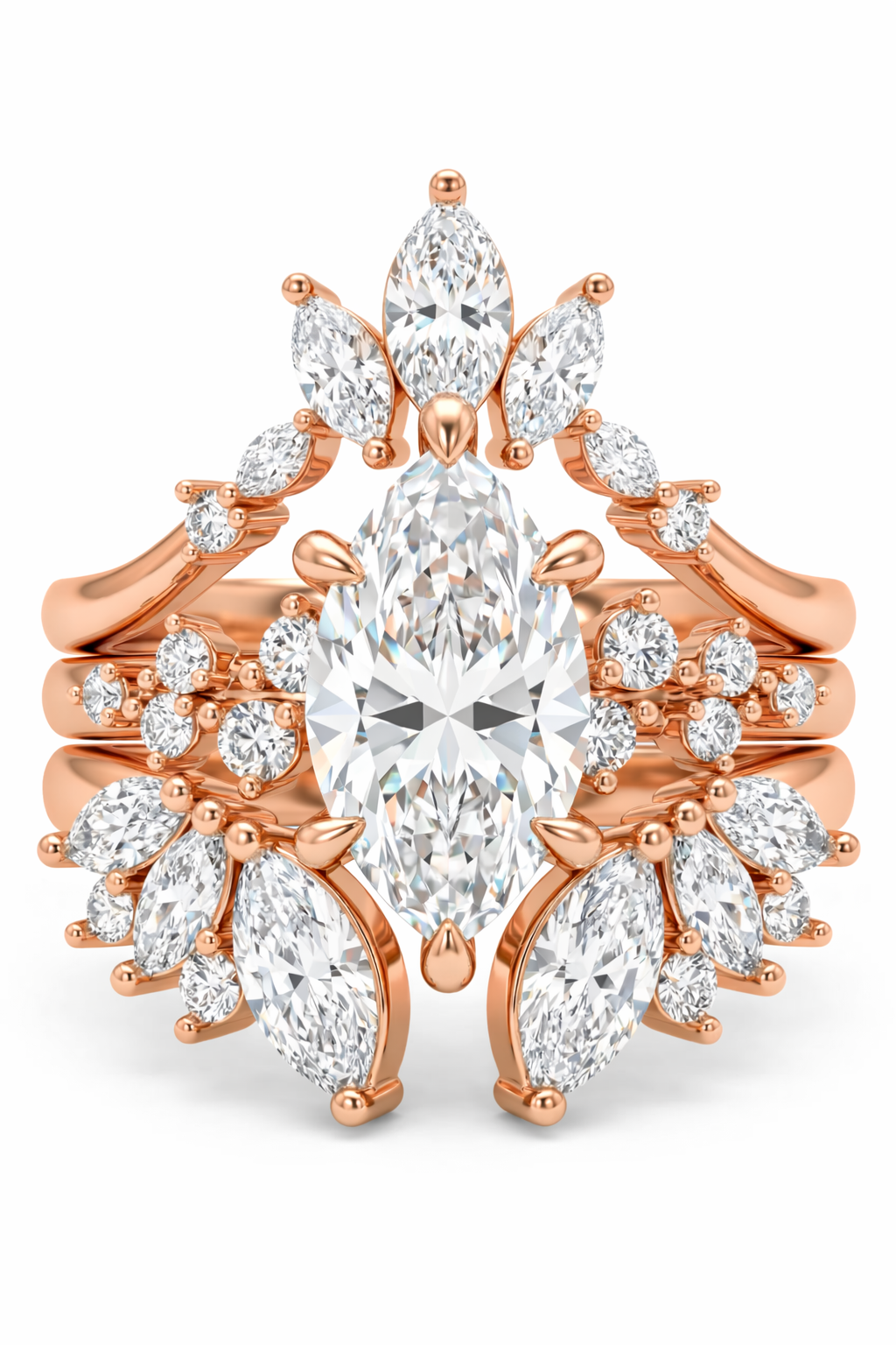 The Valkyrie | Triple-Stacked Marquise Empress Suite