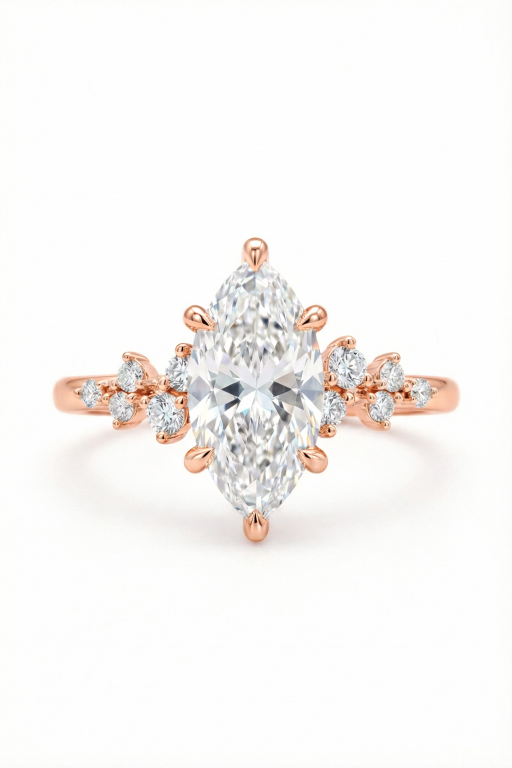 The Almond | Marquise Diamond Cluster Ring