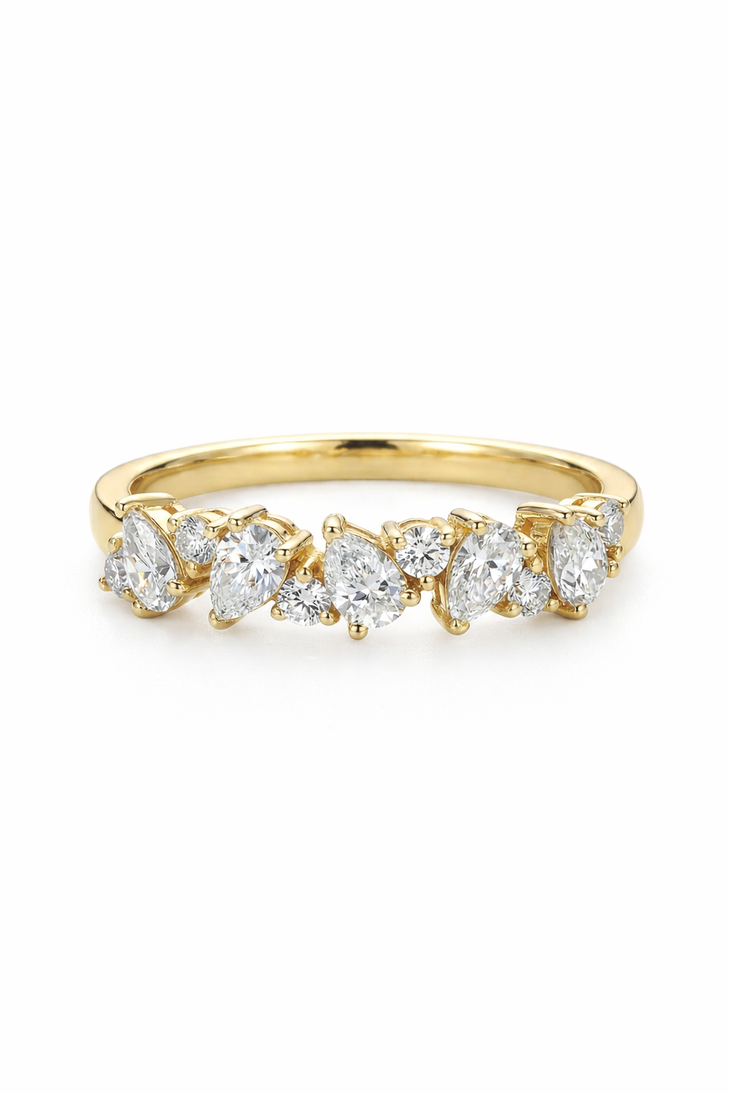 The Pantheon | Multi-Stacked Oval Solitaire & Celestial Crown Suite