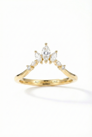 The Diadem | Marquise Chevron Band