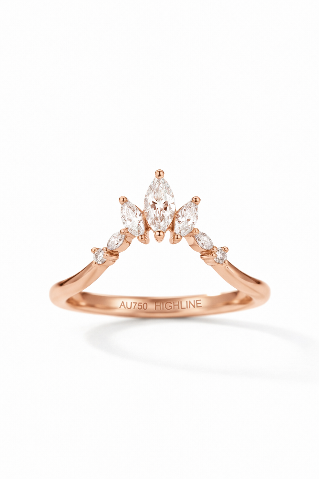 The Diadem | Marquise Chevron Band