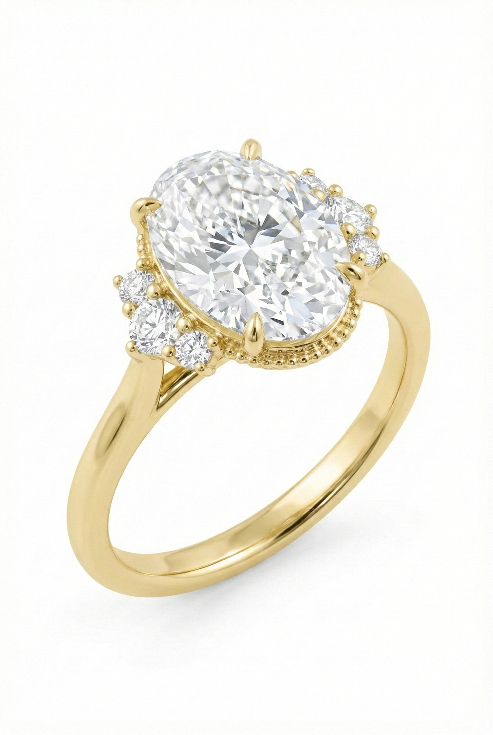 The Crown | Vintage Oval Milgrain Ring