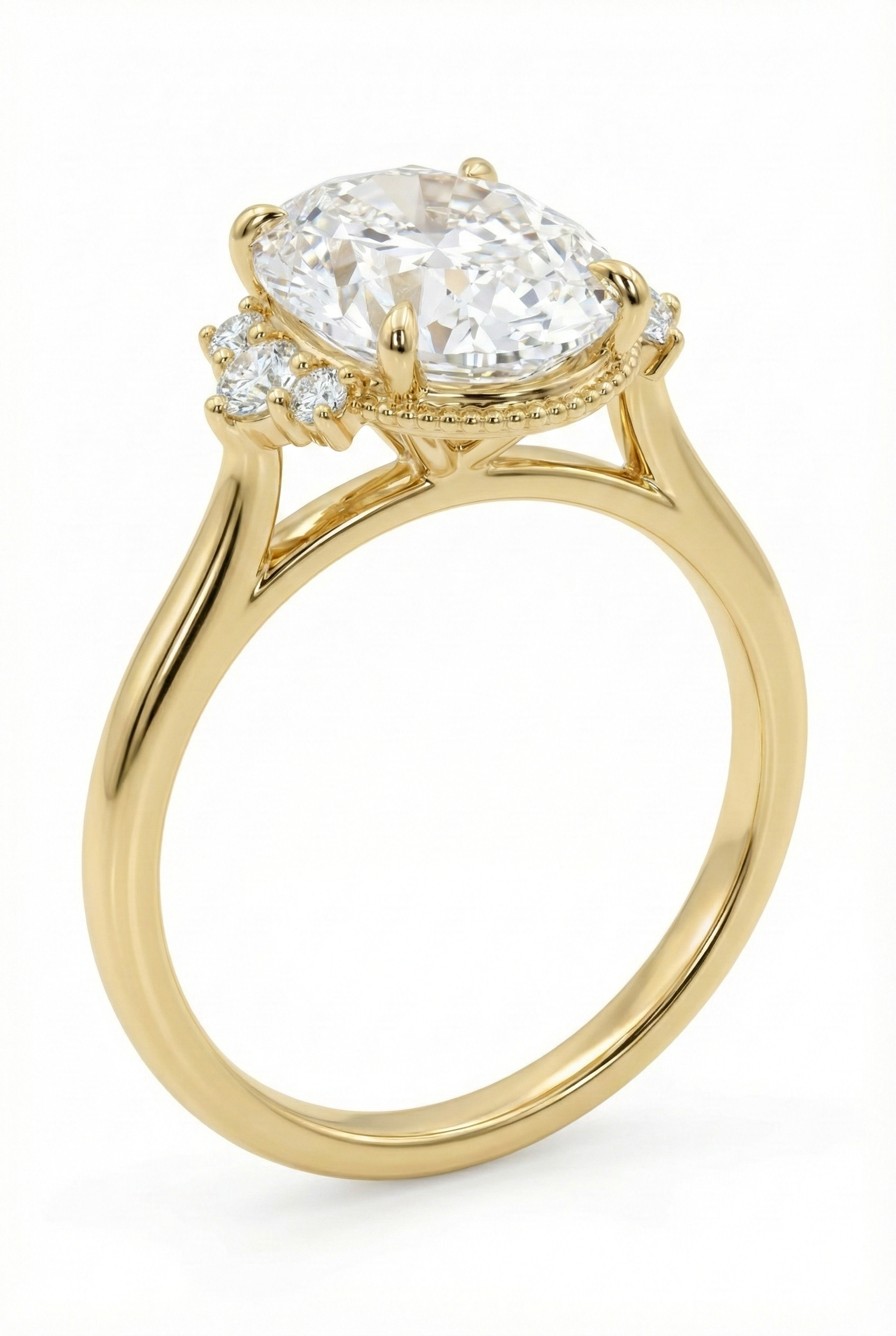 The Crown | Vintage Oval Milgrain Ring