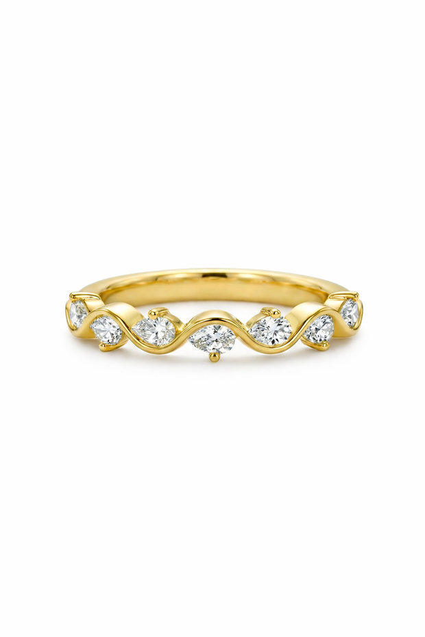 The Ripple | Pear-Cut Wave Band