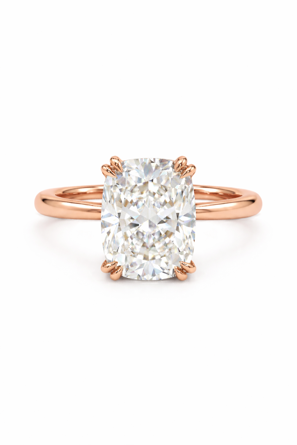 The Pillow | Elongated Cushion Solitaire Ring
