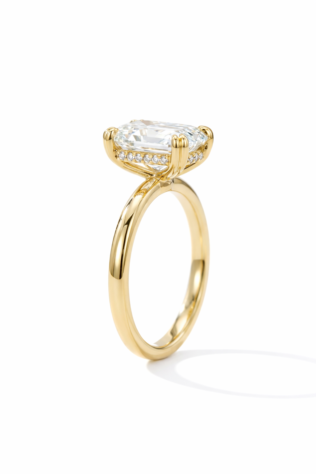 The Pillow | Elongated Cushion Solitaire Ring