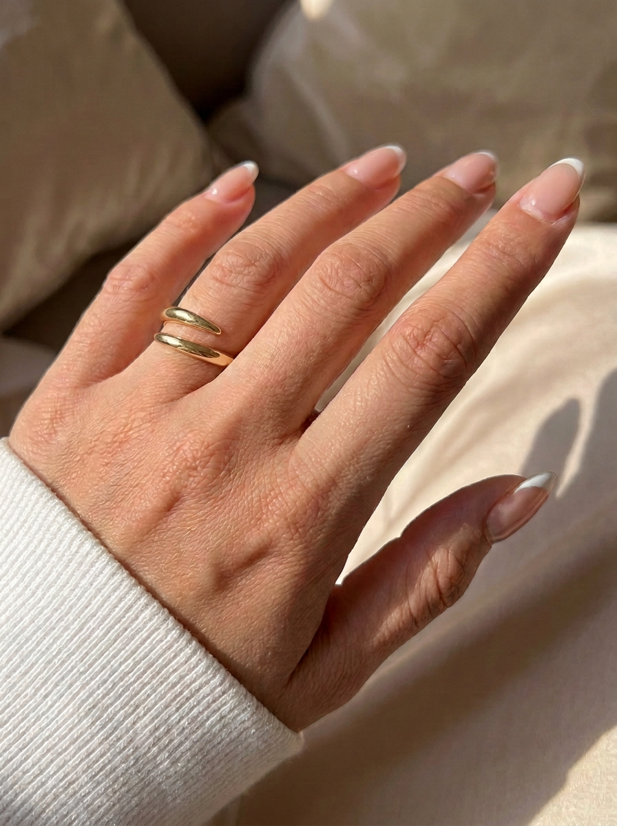 The Helix | Coiled Gold & Pavé Wrap Ring