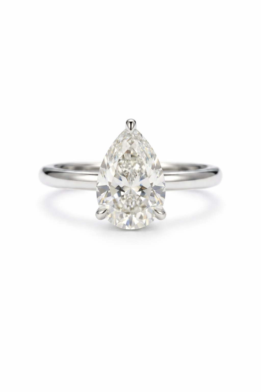 The Dew | Pear Cut Solitaire Ring