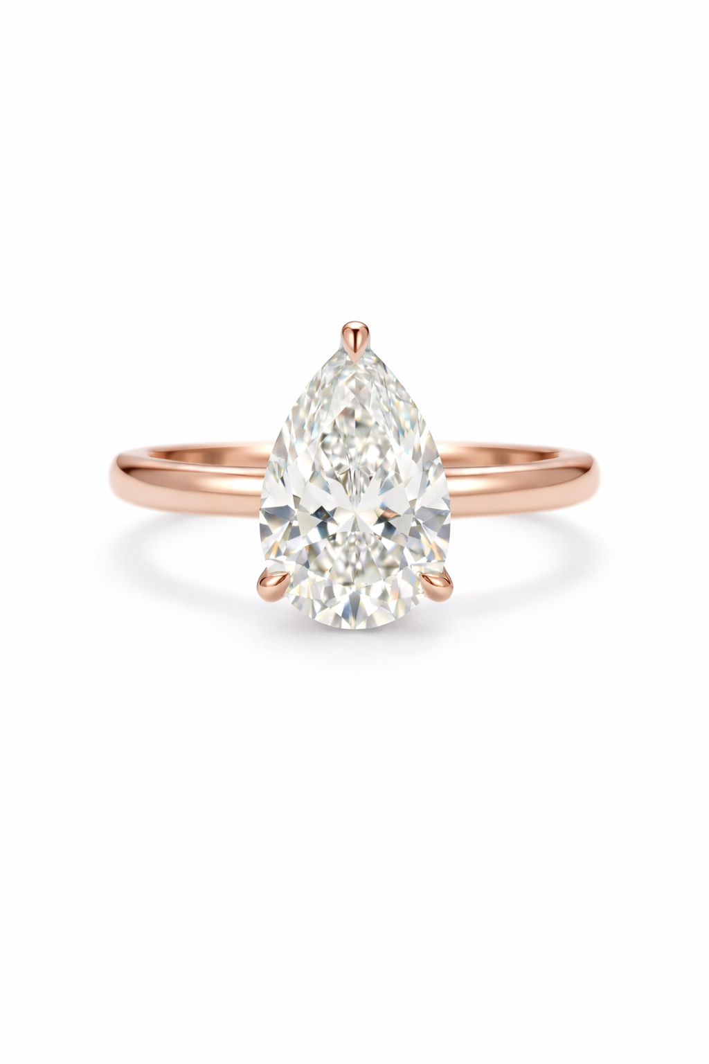 The Dew | Pear Cut Solitaire Ring