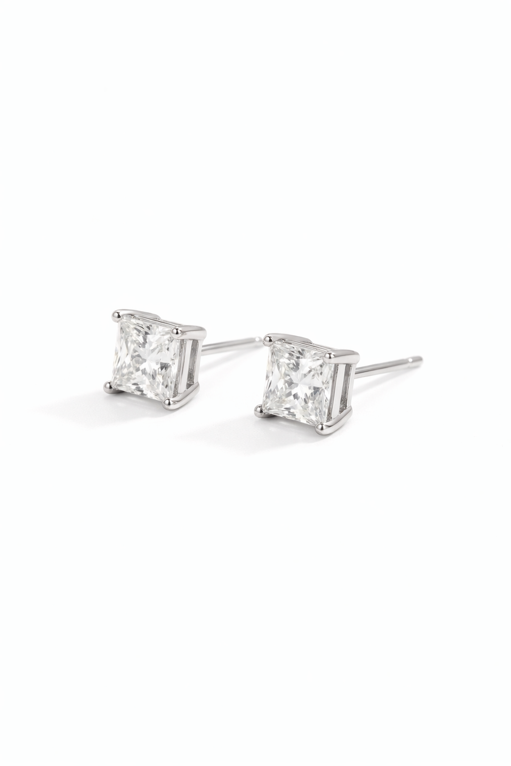 The Square | Princess-Cut Diamond Studs
