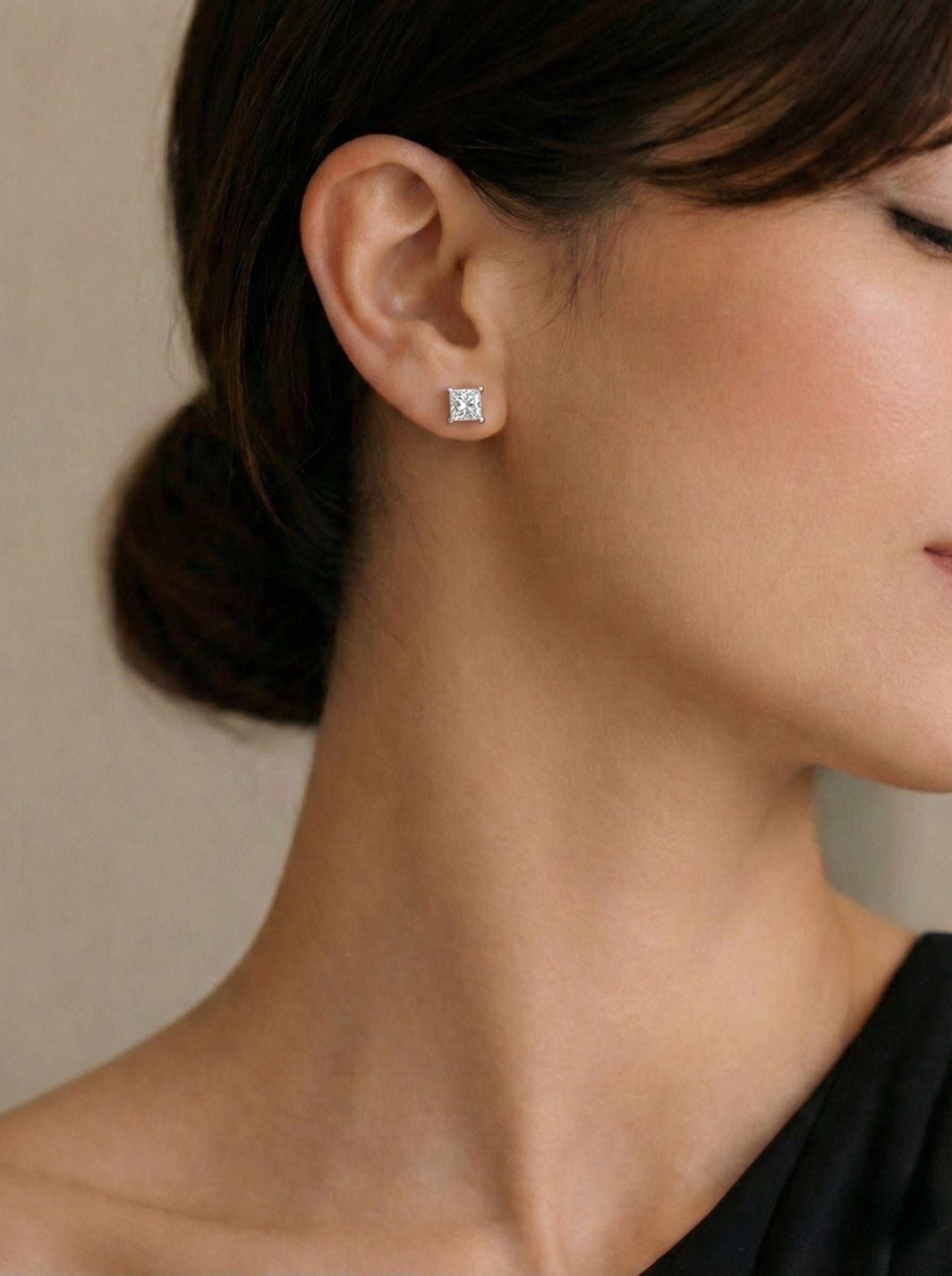 The Square | Princess-Cut Diamond Studs