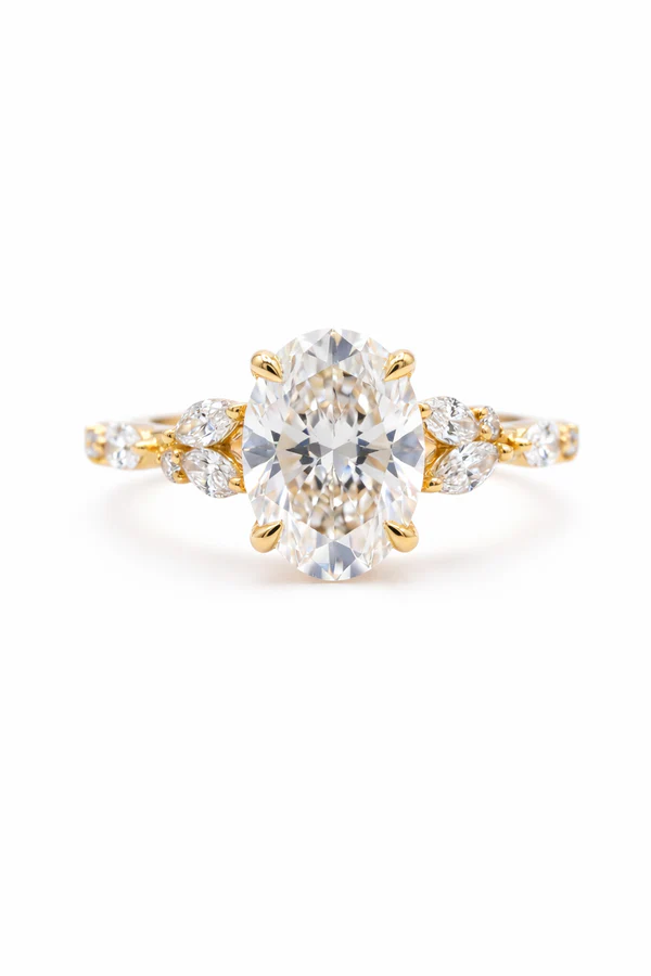 The Reef | Oval Cluster "Bubble" Ring