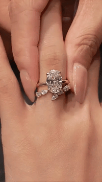 The Fern | Pear-Cut Cluster Enhancer Ring