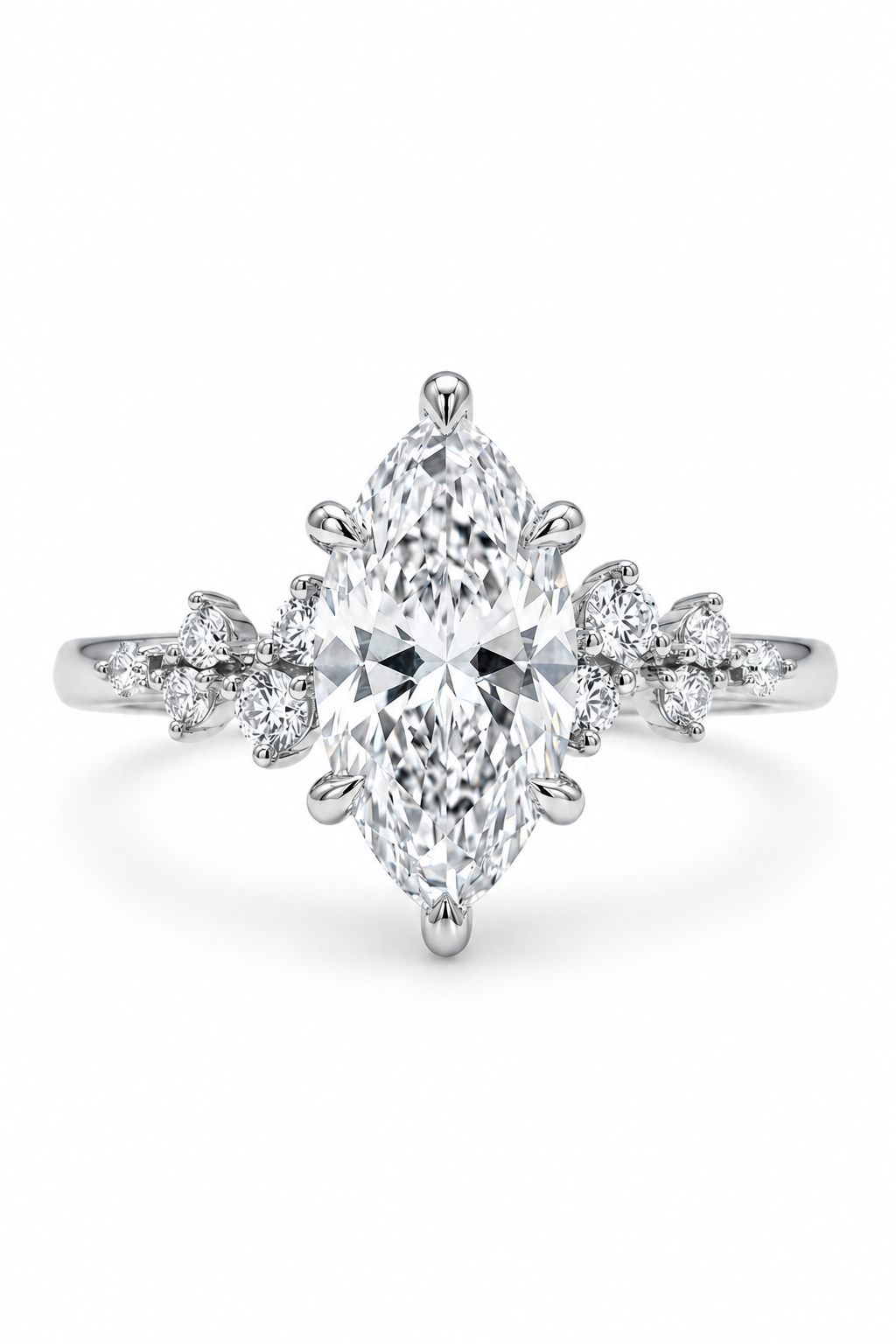 The Almond | Marquise Diamond Cluster Ring