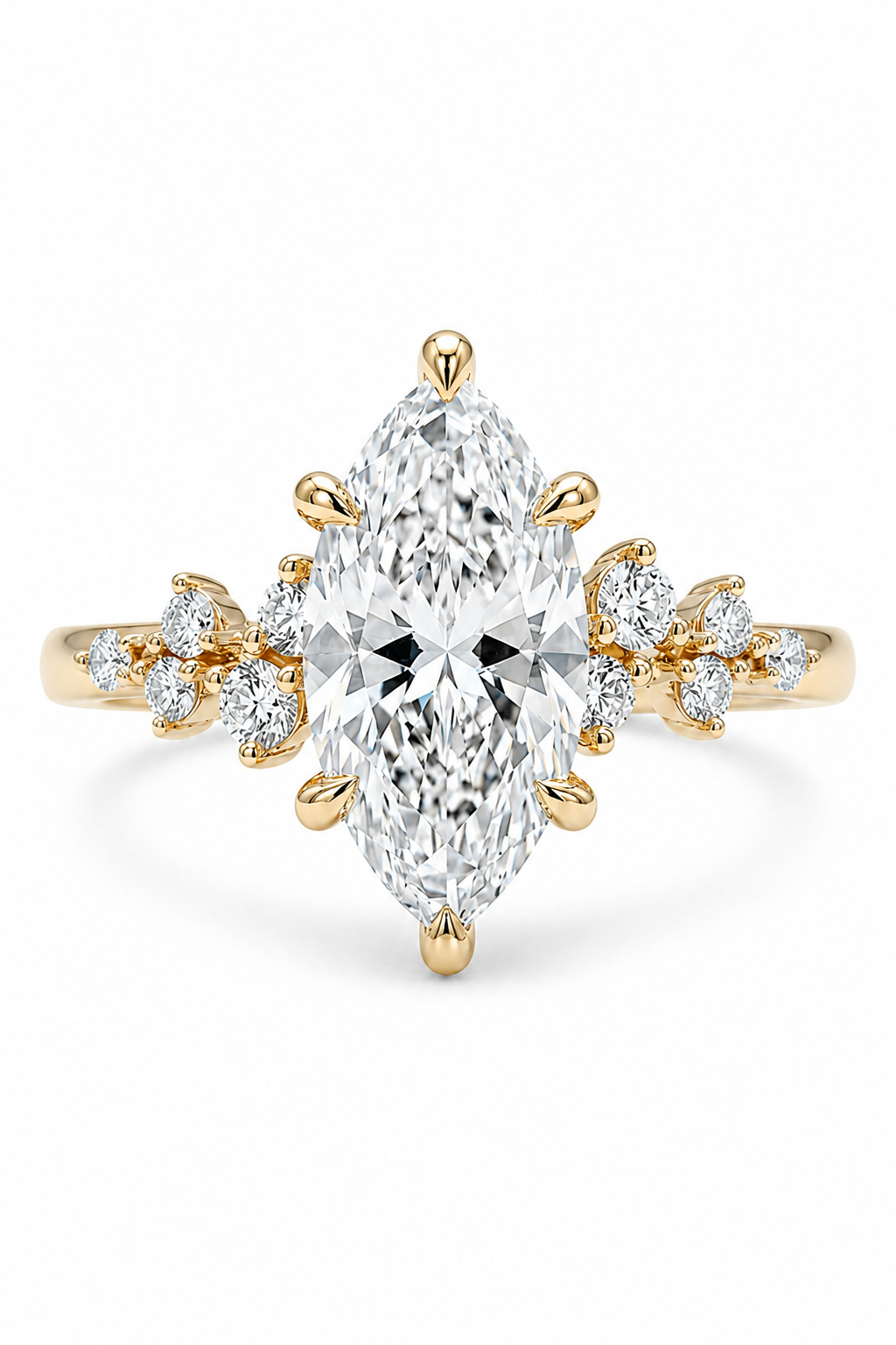 The Almond | Marquise Diamond Cluster Ring