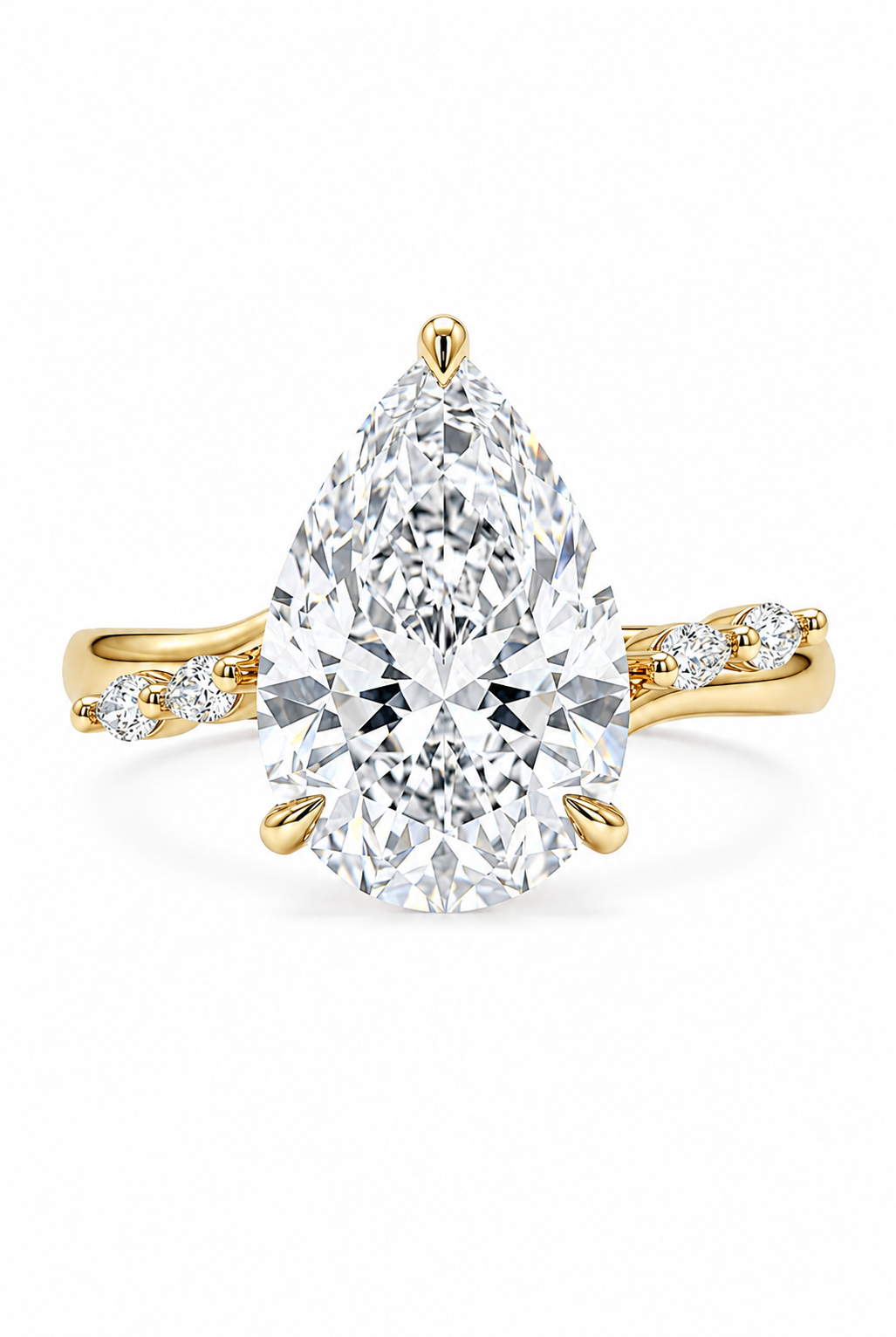 The Vine | Asymmetrical Pear & Marquise Bypass Ring