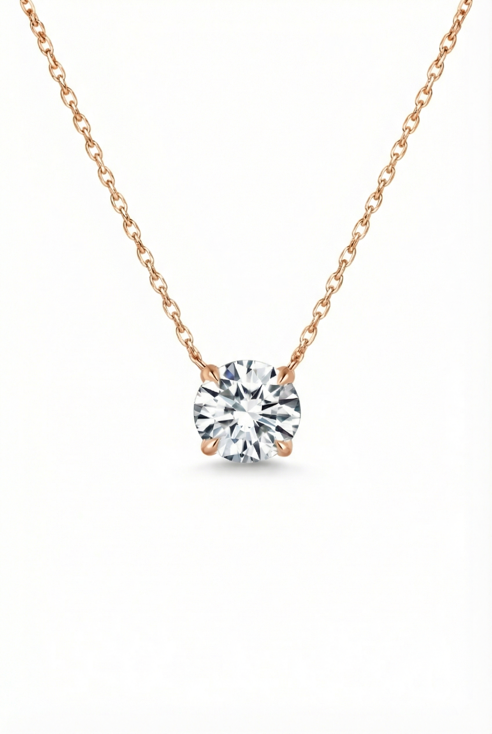 The Sol | Round Brilliant Solitaire Necklace