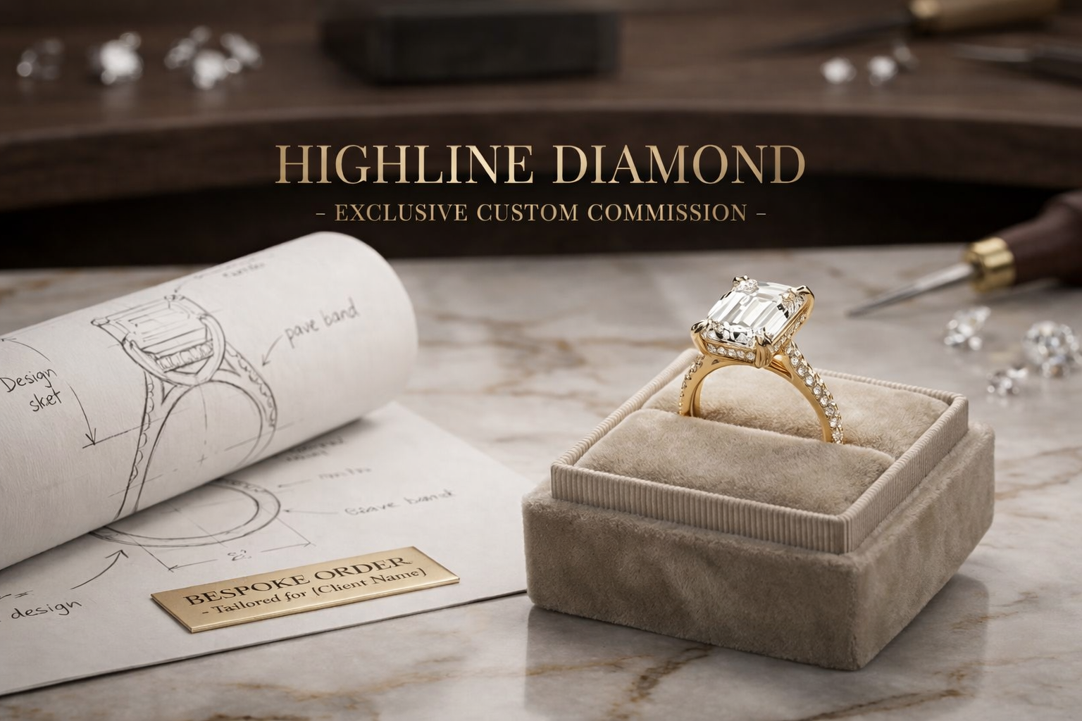 Custom  Ring | 2 Carat Oval Diamond Ring Set