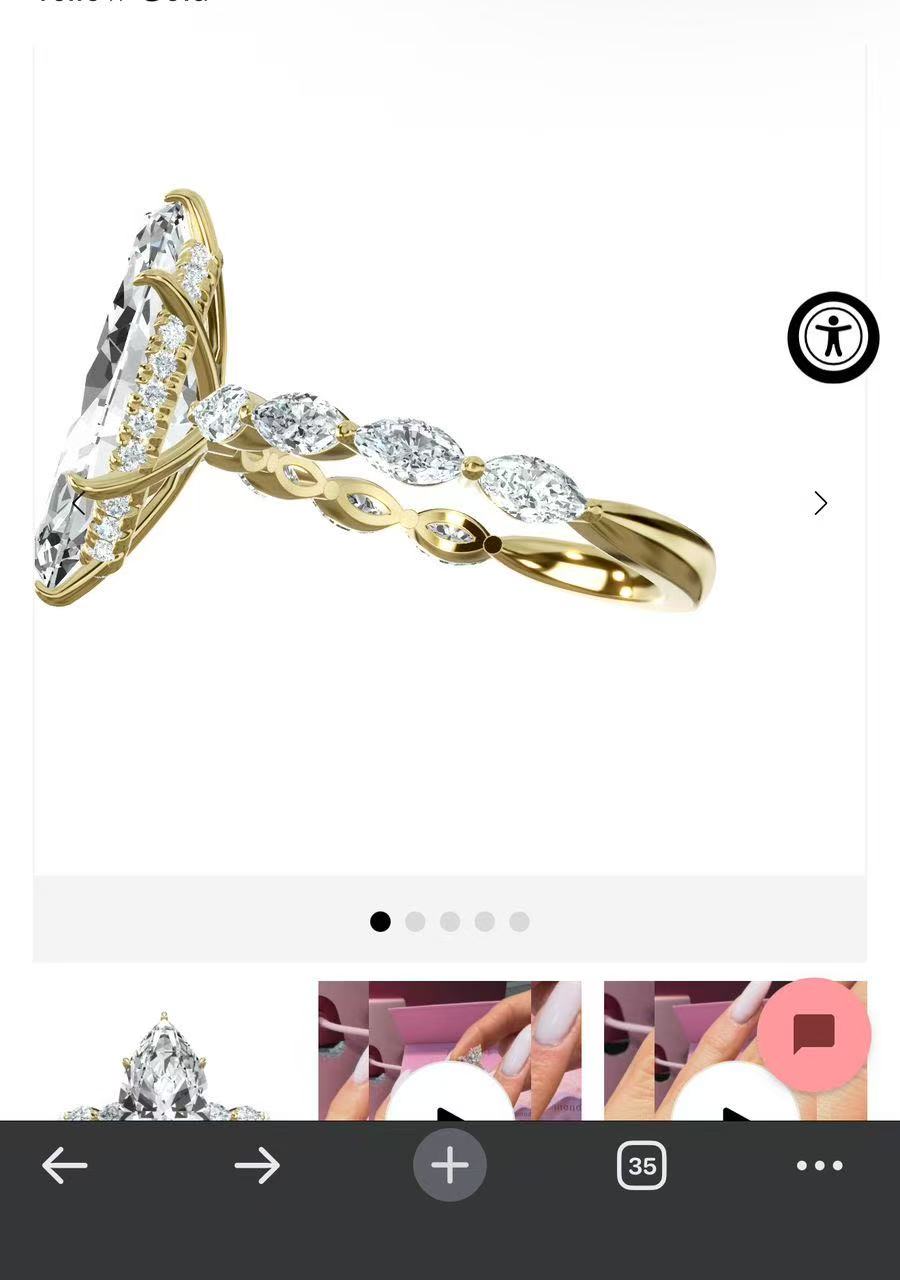 Custom 3ct Marquise Diamond Bridal Set for Sean Awoonor-Renner