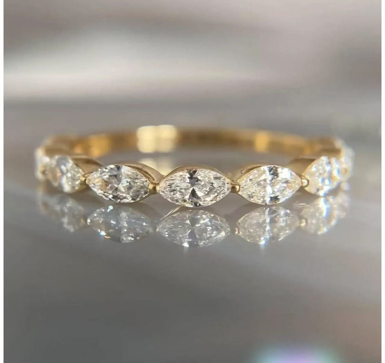 Custom 3ct Marquise Diamond Bridal Set for Sean Awoonor-Renner