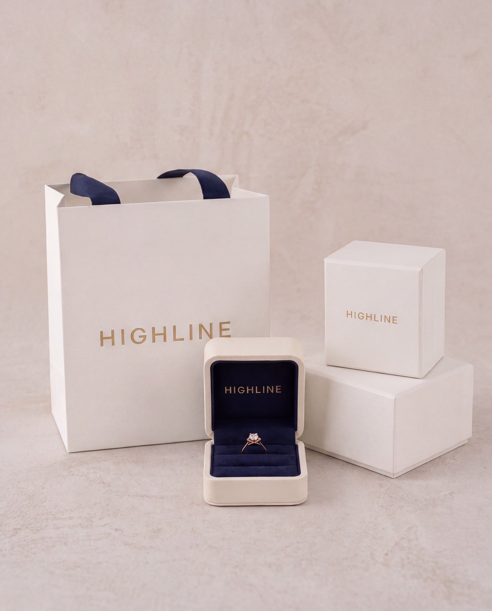 Highline Diamond signature jewelry packaging